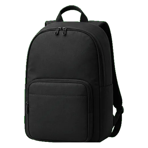 A black backpack